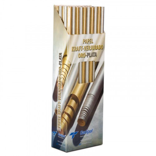 Papel Kraft Oro y Plata Surtido 50...