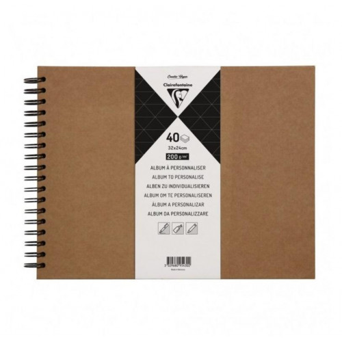 Álbum Tapa Dura Kraft 32x24 cm 40...