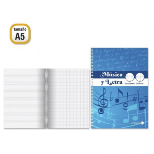 Bloc de Música y Letra A5...