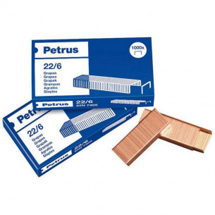 Grapas Petrus 22/6 Caja de...
