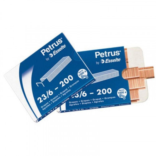 Grapas Petrus 23/6 Caja 1000 Unidades