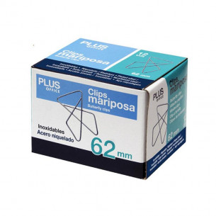 Clips Mariposa con 12 Unidades