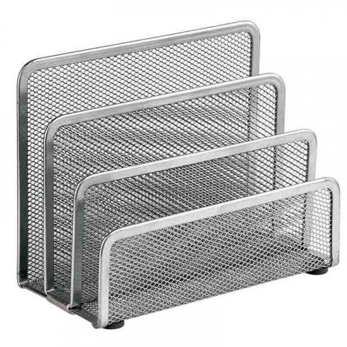 Portacartas de Rejilla Plata