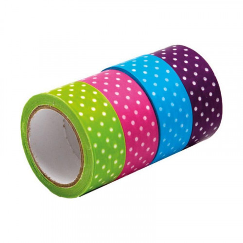 Cinta Adhesiva Decorada con Topos