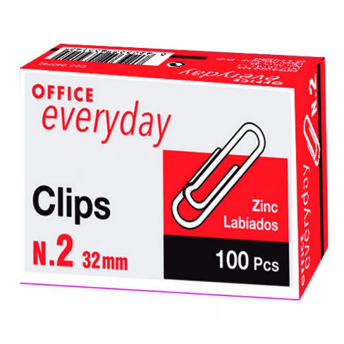 Clips de Oficina N2 32 mm Cincados...