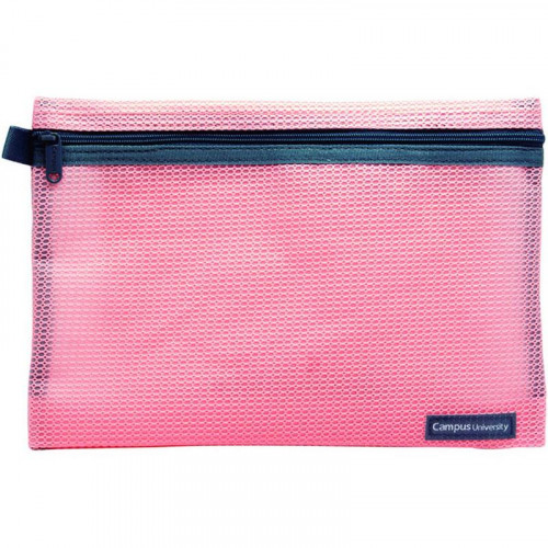 Bolsa Multiuso con Cremallera Rosa A5