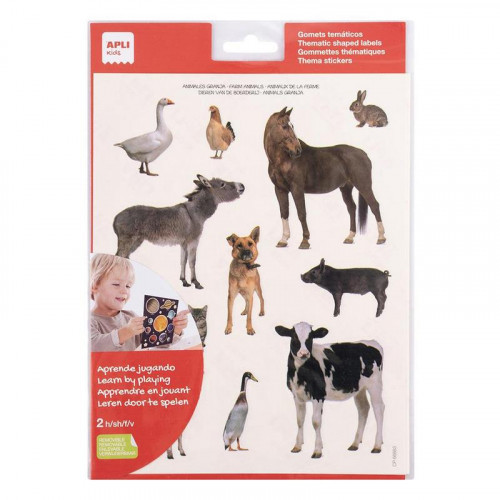 Gomets Animales Granja 2 Hojas 16619