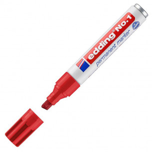 Marcador Edding número 1 Rojo