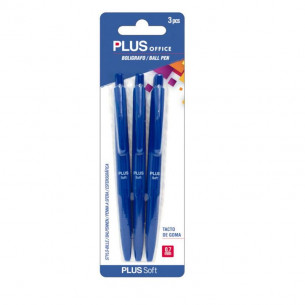 Bolígrafo Plus Soft Azul...