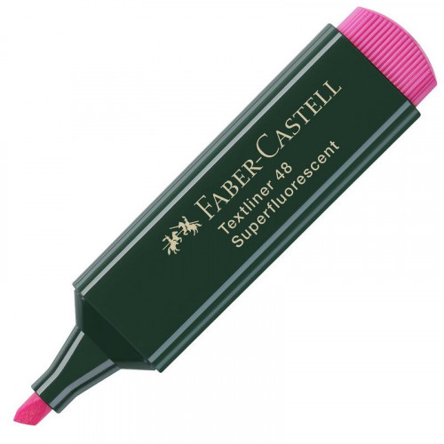 Rotulador Fluorescente Faber 48 Rosa