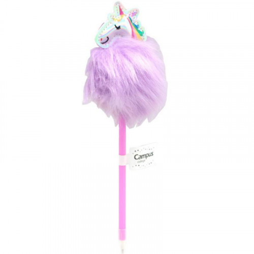 Bolígrafo Campus con Pompón y Unicornio