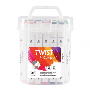Rotulador Twist Doble Punta...