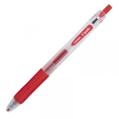 Bolígrafo de Tinta Gel Campus Candy Rojo