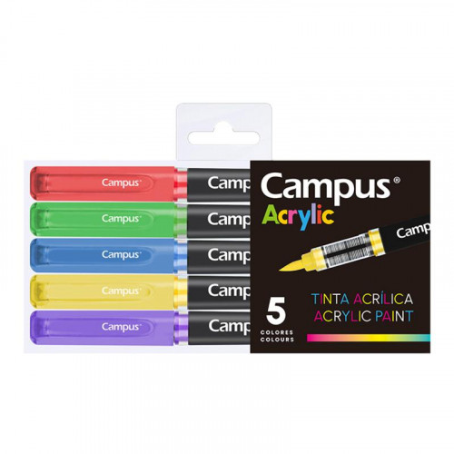 Rotuladores Campus Acrylic Pincel con...
