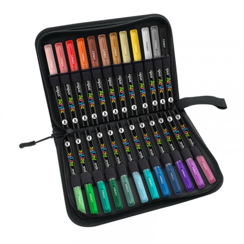 Rotulador Campus Acrylic Pincel 24...
