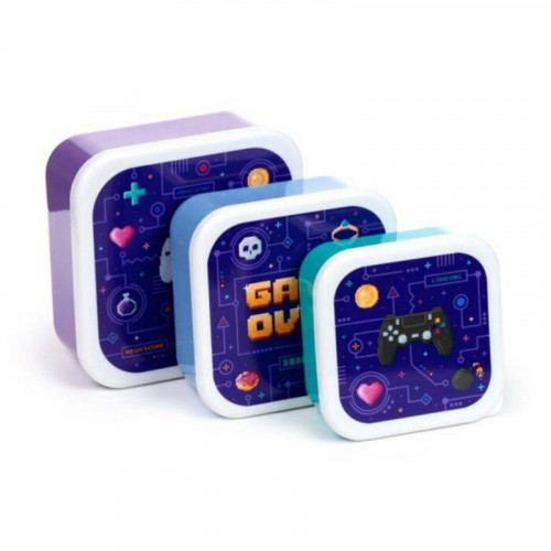 Set de 3 Fiambreras Taper Game Over