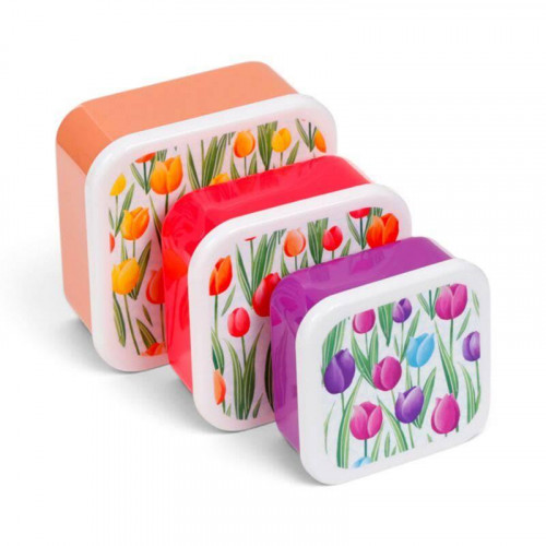 Set de 3 Fiambreras Tulipanes...