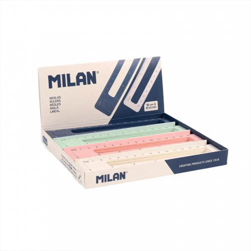 Regla de 15 cm Milan 430 Surtida