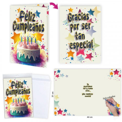 Tarjetón Feliz Cumpleaños con...