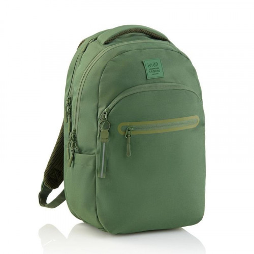 Mochila Triple Oslo Reciclada Raw Verde