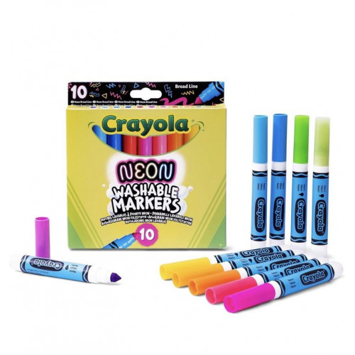 10 Rotuladores Lavables Crayola...