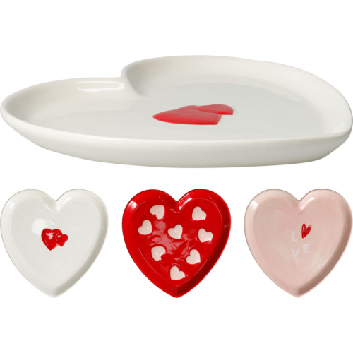 Plato en Forma de Corazón 3 Diseños