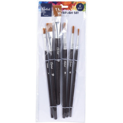 Blíster de 6 Pinceles para Pintar