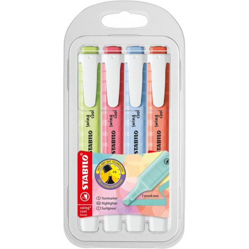 Estuche de 4 Marcadores Fluorescentes...