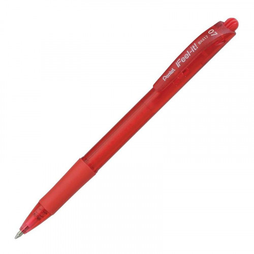 Bolígrafo Retráctil Pentel 0.7 mm Rojo