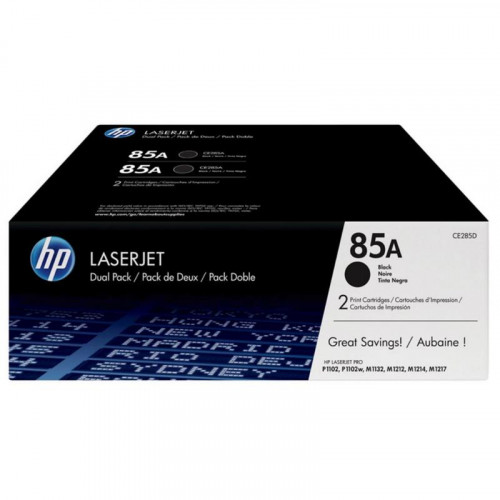 Toner HP 85A CE285AD Pack de 2 Negro