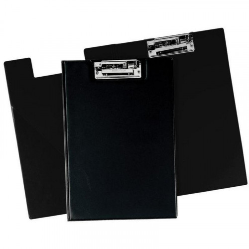Carpeta Folio con Miniclip de PVC Negro