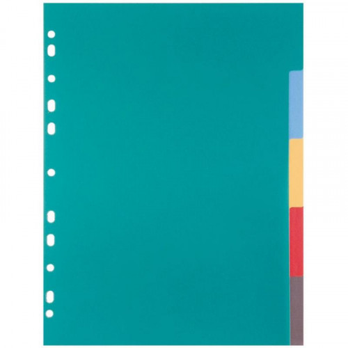 Separador A4 de Polipropileno 5 Colores