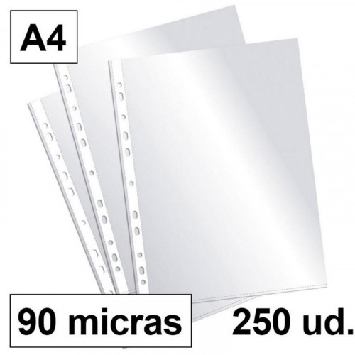 Fundas Multitaladro A4 Cristal 90...