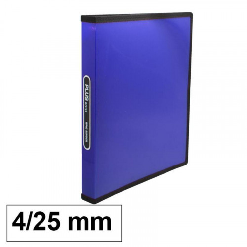 Carpeta A4 de 4 Anillas 25 mm Azul