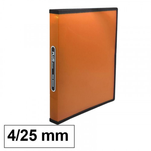 Carpeta A4 de 4 Anillas de 25 mm Naranja