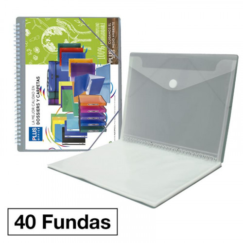 Carpeta de Fundas con Espiral y Goma...