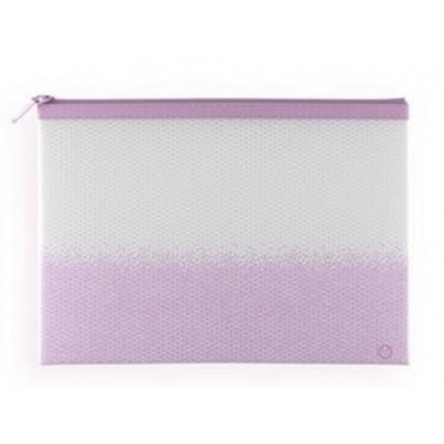 Bolsa con Cremallera Sense A4 Malva