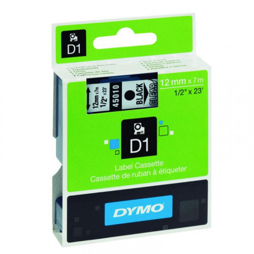 Cinta Dymo 12 mm x 7 m Negro sobre...