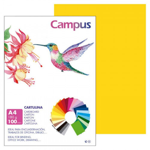 Cartulina A4 Amarillo Gualda 180 g...