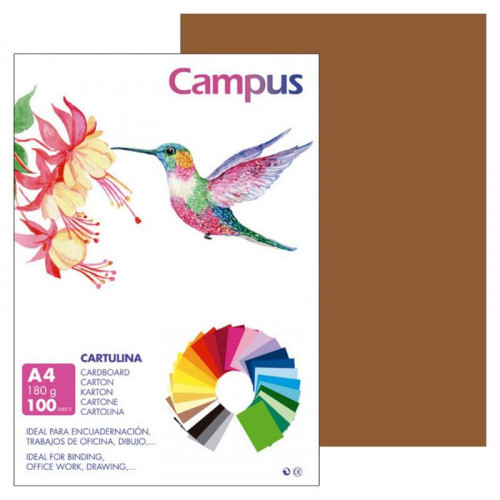 Cartulina A4 Chocolate 180 g 100...