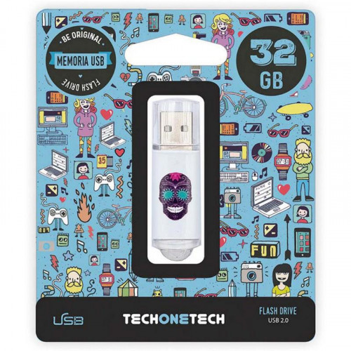 Pendrive Tech1tech 32 GB Calavera