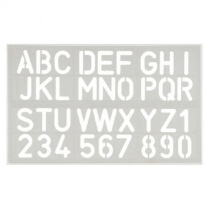 Plantilla Normógrafo 30 mm