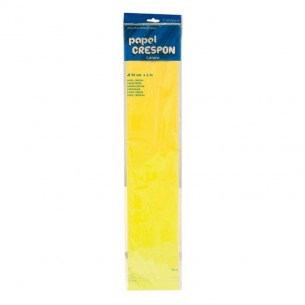 Papel Crepón Amarillo Claro...