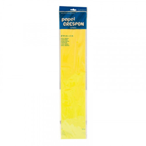 Papel Crepón Amarillo Claro 50x200 cm