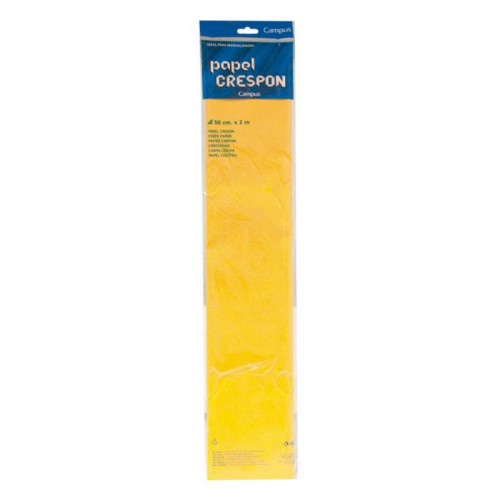 Papel Crepón 50x200 cm Amarillo Oscuro