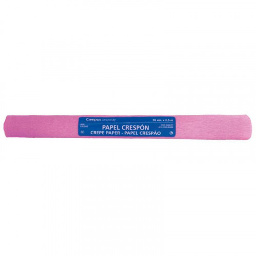 Papel Crepón 50x250 cm Rosa Medio