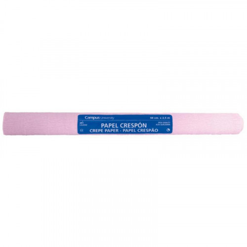 Papel Crepón 50x250 cm Rosa Claro