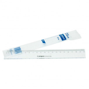 Regla Campus de Plástico 20 cm