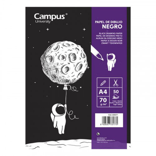 Bloc de Dibujo A4 70 g 50 Hojas Papel...