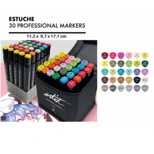 Estuche Artis Negro 30 AB-0730